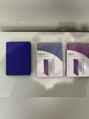 3 Nook GlowLight Plus Book Covers; nook avail in closet. E-readers
